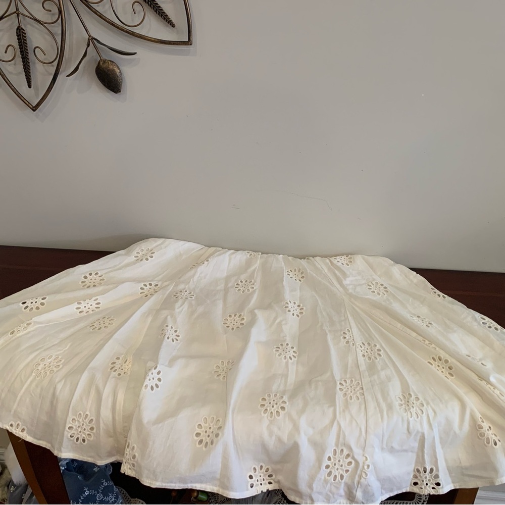 NWT Reitmans Cream Floral Eyelet Dress 100% Cotton - Picture 7 of 13